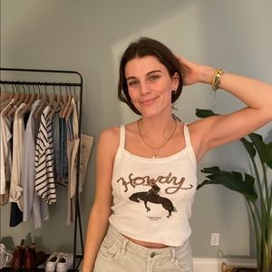 Howdy tan top from urban outfitters